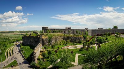 Diyarbakir Stadtmauer mit Festung