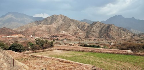 Fort in den Hejaz Mountains Saudi Arabien