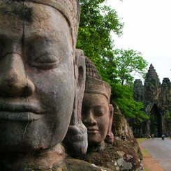 Angkor Thom bei Siem Reap in Kambodscha in Indochina Asien