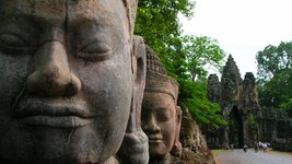 Angkor Thom bei Siem Reap in Kambodscha in Indochina Asien