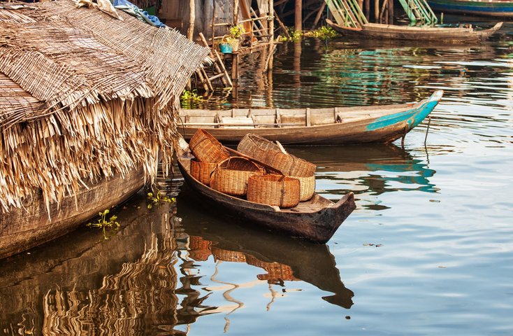 Schwimmendes Dorf am Tonle Sap Schwimmendes Dorf am Tonle Sap
