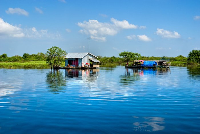 Hausboot am Tonle Sap 