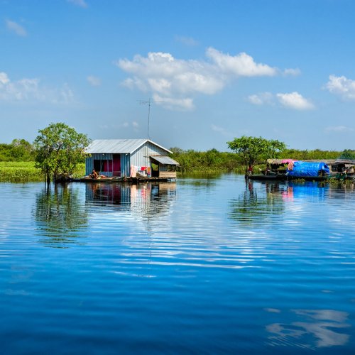 Hausboot am Tonle Sap 