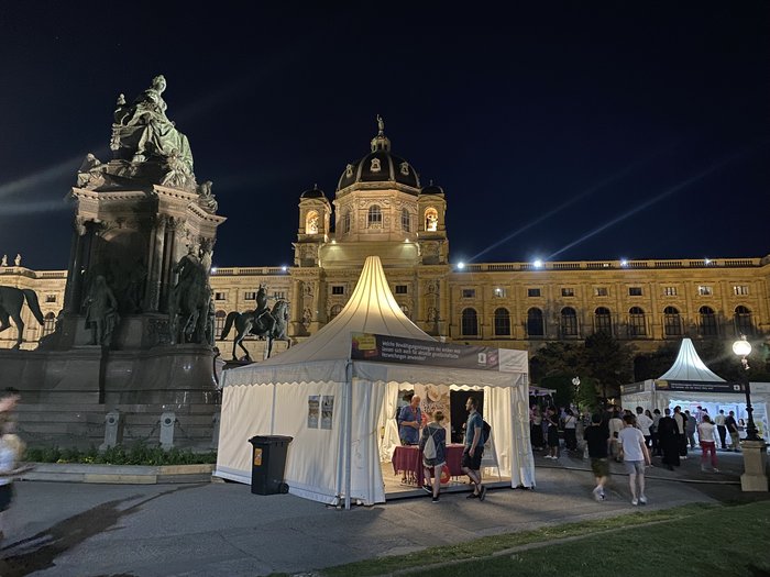 Arge Archäologie Stand bei der Langen Nacht der Forschung 2022