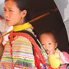 Sonntagsmarkt Bac Ha Vietnamreise in den Norden nach Sapa