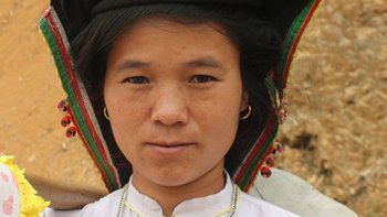 Frau in Dien Binh Nordwesten von Vietnam