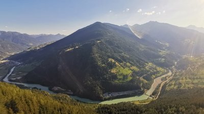 traumhafter Ausblick in Tirol vom Piller Sattel