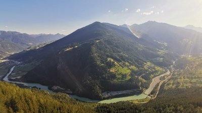 traumhafter Ausblick in Tirol vom Piller Sattel traumhafter Ausblick in Tirol vom Piller Sattel