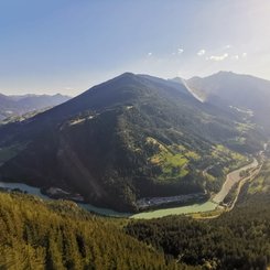 traumhafter Ausblick in Tirol vom Piller Sattel