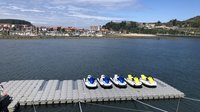 Ausblick über den Fluss Sella der im Küstenort Ribadasella in das Meer mündet