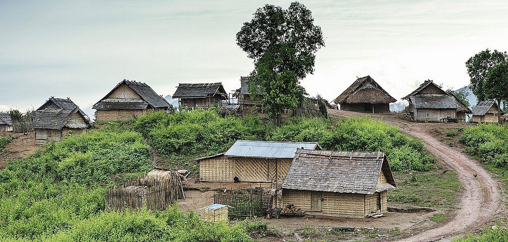 Dorf der Akha in Nordlaos