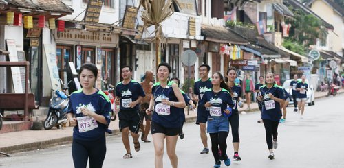 Läufer beim Halbmarathon