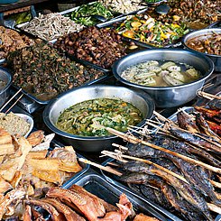 Markt Phnom Penh Kambodscha Indochina