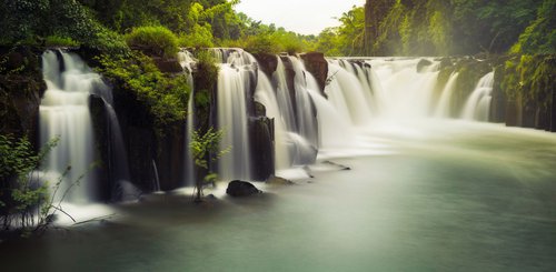 Tad Pha Souam Wasserfall Pakse in der Region Champasak