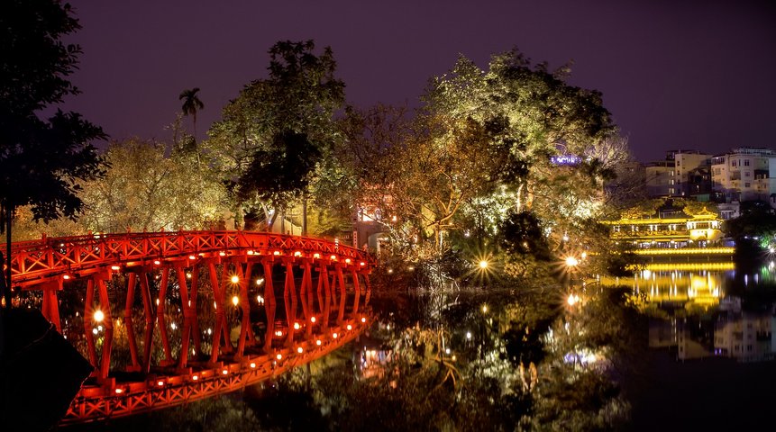 Hanoi Rote Brücke