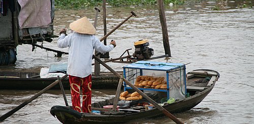 Mekongdelta Alltagsszene