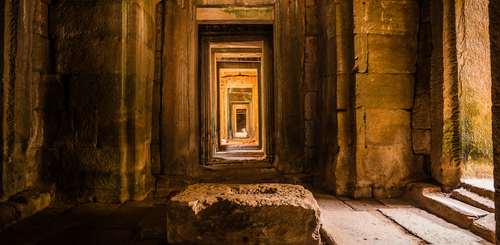 Goldene Kammer Angkor Wat Siem Reap Kambodscha