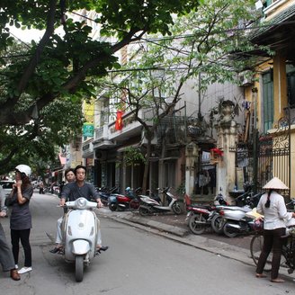 Altstadt oder Old Quater von Hanoi der Hauptstadt von Vietnam