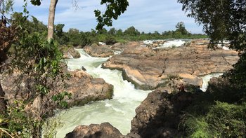 Mekongfälle in der Region Champasak Laos