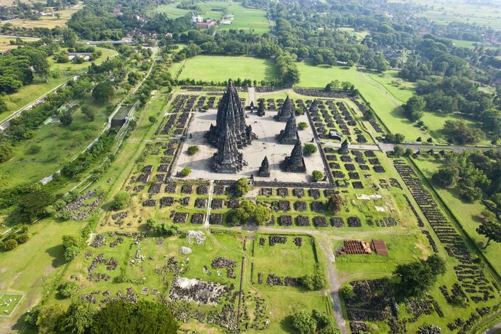 Luftaufnahme Prambanan 