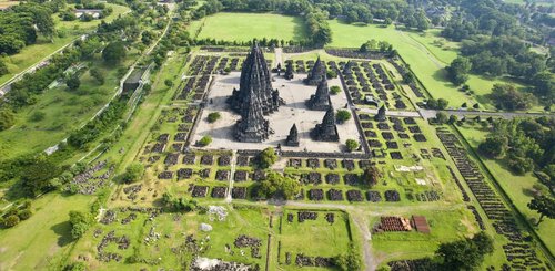 Luftaufnahme Prambanan 