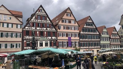 Markt und Fachwerkhäuser Altstadt Tübingen