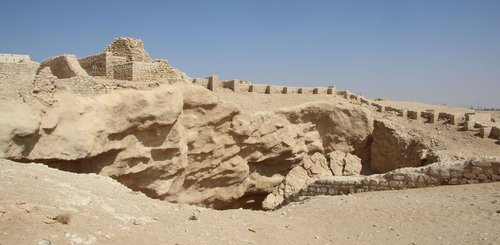 Ubar archäologische Stätte in der Wüste des Oman