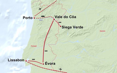 Portugal mit Siega Verde Spanien