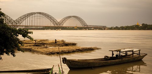 Fluss in Myanmar