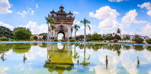 Patuxai Triumphbogen Vientiane