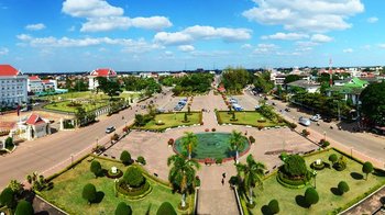 Panorama Vientiane Hauptstadt von Laos