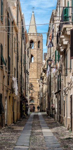 Alghero Stadt in Sardinien