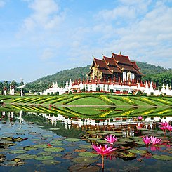 Ho Kum Luang Königlicher Pavillon Königliche Blumenausstellung Chiang Mai
