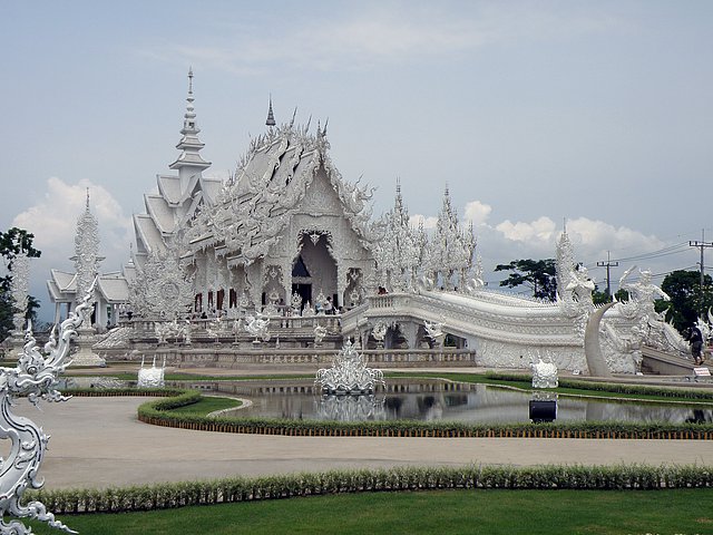 Wat Rongkun Chiang Rai zeitgenössischer Tempel