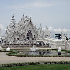 Wat Rongkun Chiang Rai zeitgenössischer Tempel