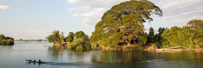 Don Det Mekonginsel im Süden von Laos. Der unberührte Süden des Landes ist ein spannendes Ziel für Laos Rundreisen