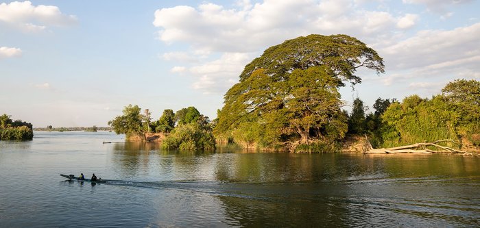 Don Det Mekonginsel im Süden von Laos. Der unberührte Süden des Landes ist ein spannendes Ziel für Laos Rundreisen