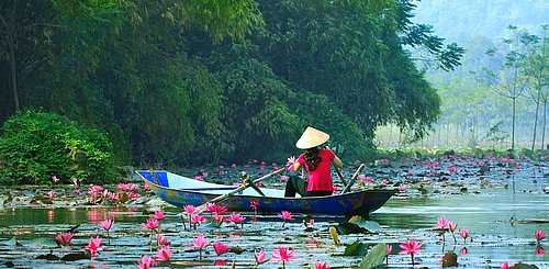 Yen Fluss in Hanoi