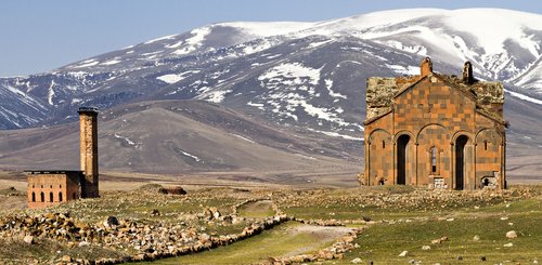 Ruinen der Stadt Ani bei Kars Ostanatolien