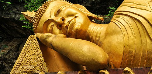 Buddha Wat Phou Si Luang Prabang Laos
