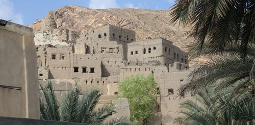 Dorf und Oase Birket al Mauz Oman