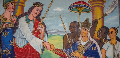 Die Königin von Saba und König Salomon Äthiopien