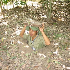 Cu Chi Tunnel Vietnam nahe Ho Chi Minh City beeindruckendes Tunnelsystem 