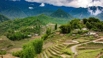 Berglandschaft Vietnam