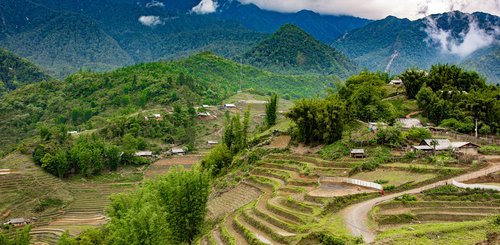 Berglandschaft Vietnam