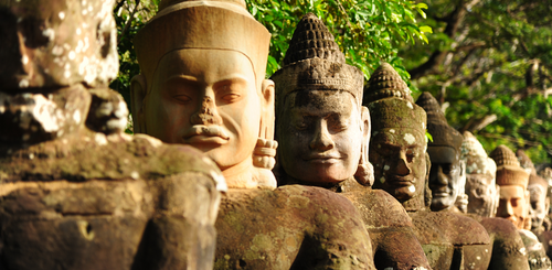 Statuen Angkor Thom