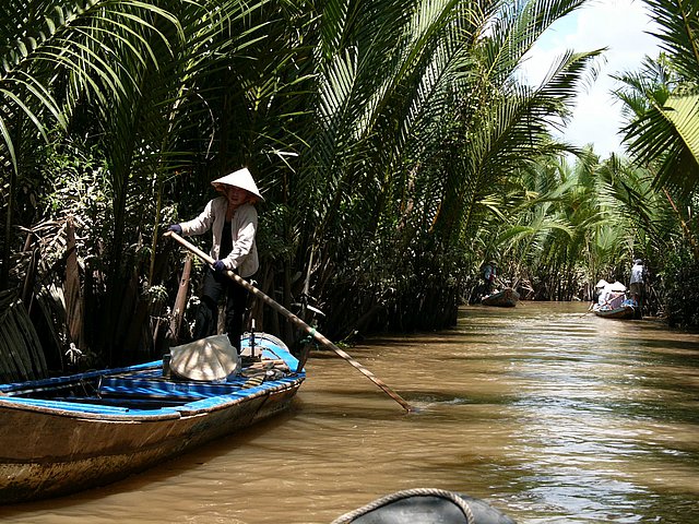 Sampan Tour im Mekongdelta