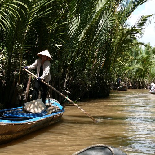 Sampan Tour im Mekongdelta