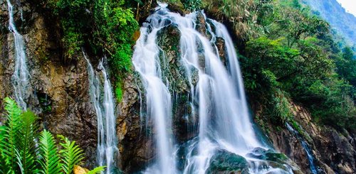 Wasserfall Sapa Norden von Vietnam Indochina