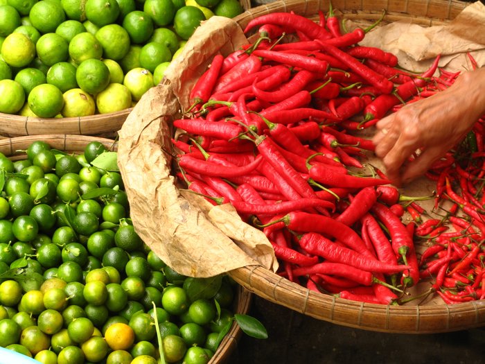 Vietnam Chili am Markt Indochina